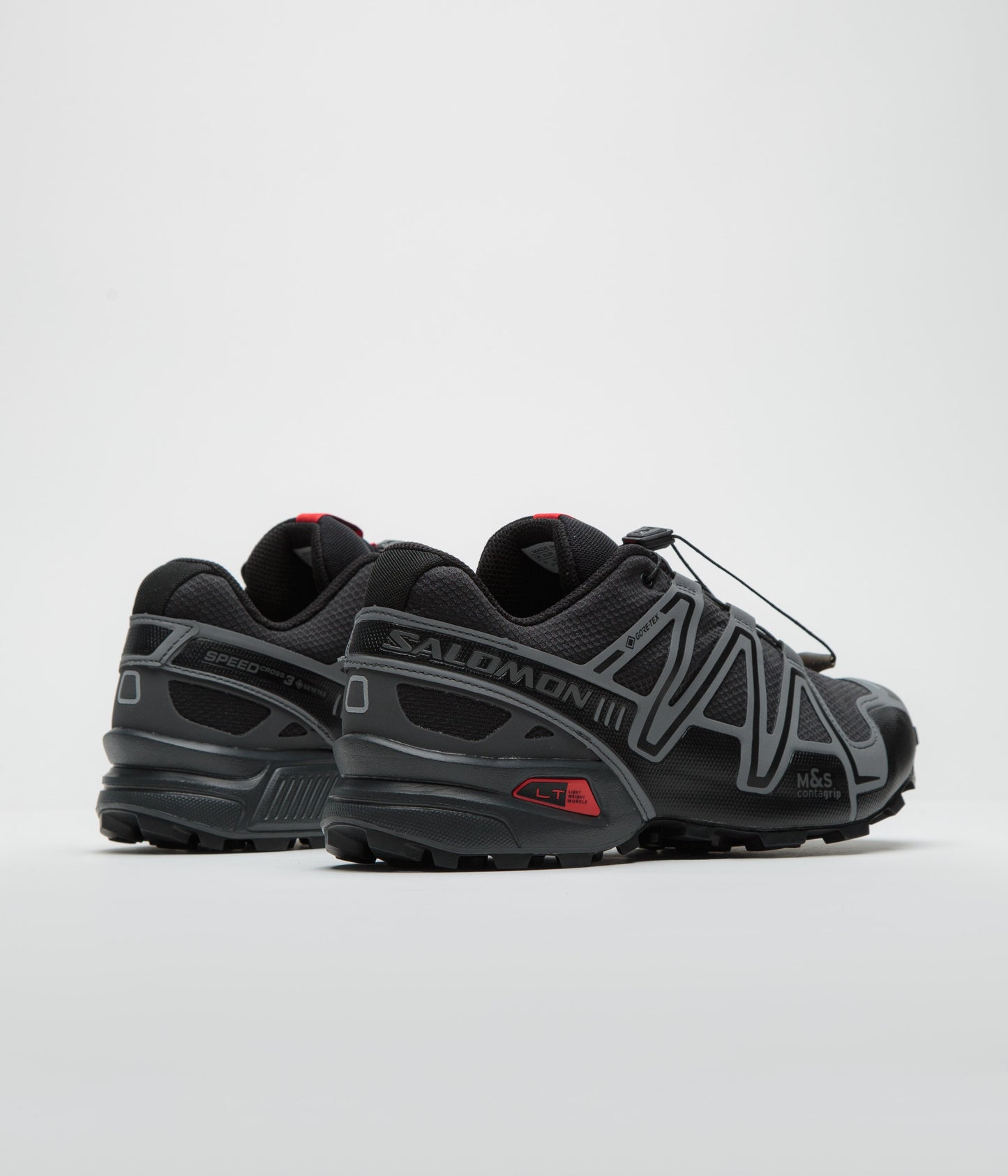 Salomon Speedcross 3 GTX Shoes - Black / Asphalt / Flame Scarlet