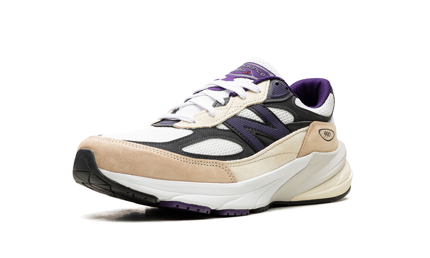 990v6 "Made In USA - Teddy Santis White Black Plum"