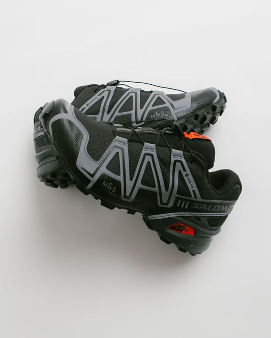 Salomon Speedcross 3 GTX Shoes - Black / Asphalt / Flame Scarlet